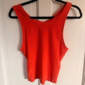 NWOT FP Movement by Free People Vibrant Orange Tank Top